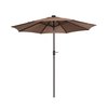 Villacera 9-Foot LED Outdoor Patio Umbrella, Brown 83-OUT5421